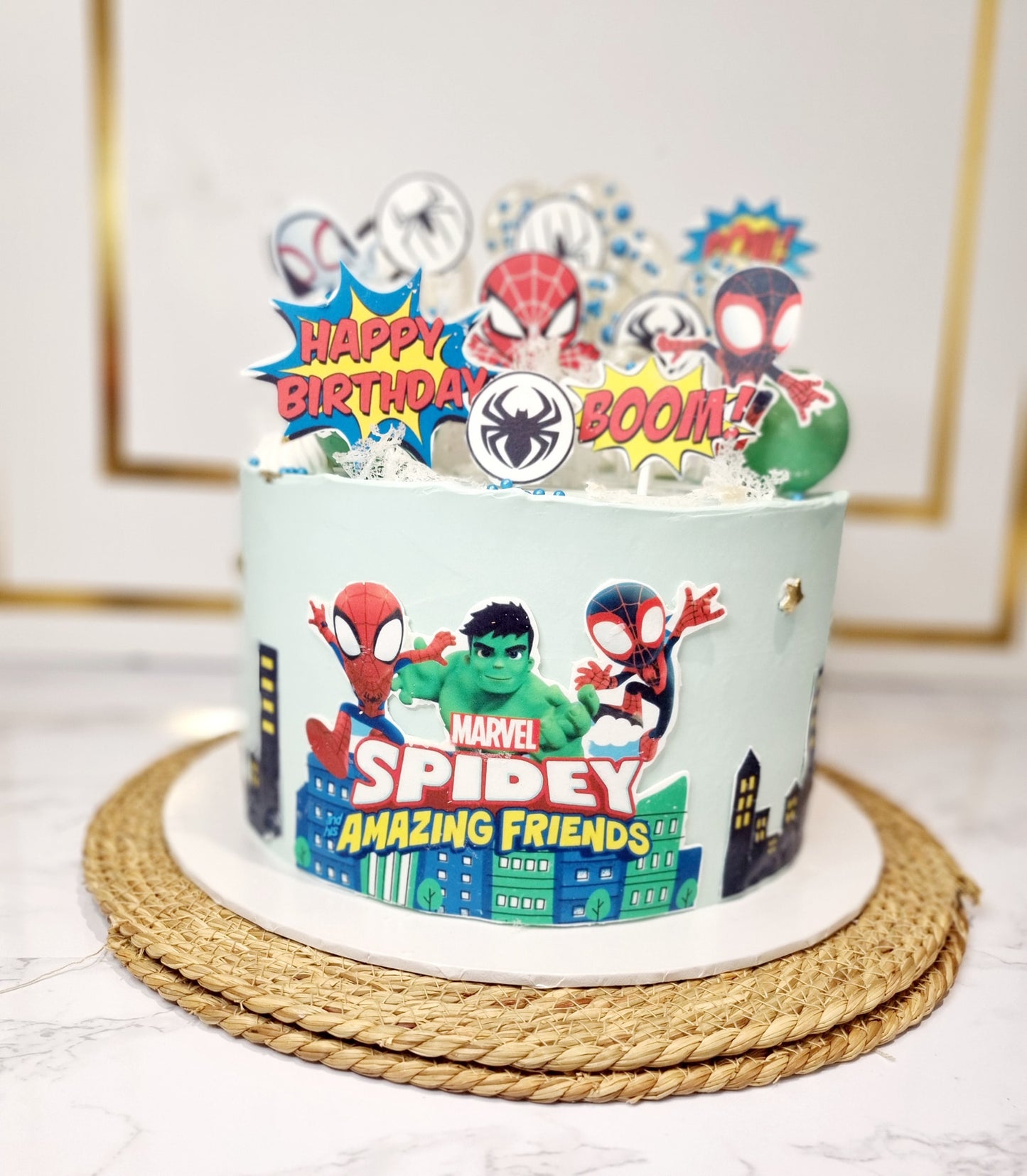 Personalised Bundle Spidey CAKE Decoration EDIBLE PRINT BIRTHDAY-A4 Sheet